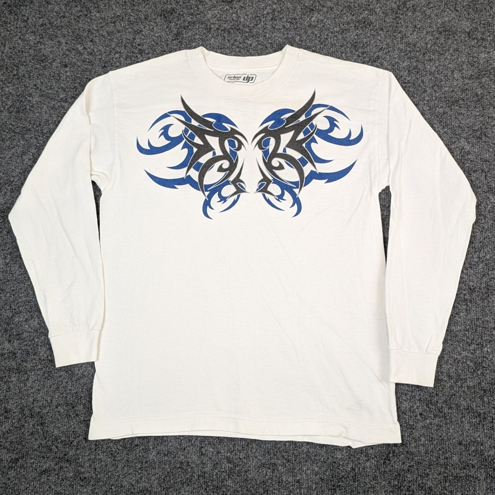 Urban Pipeline Kids XL White Long Sleeve Tribal Graphic T-Shirt Cotton